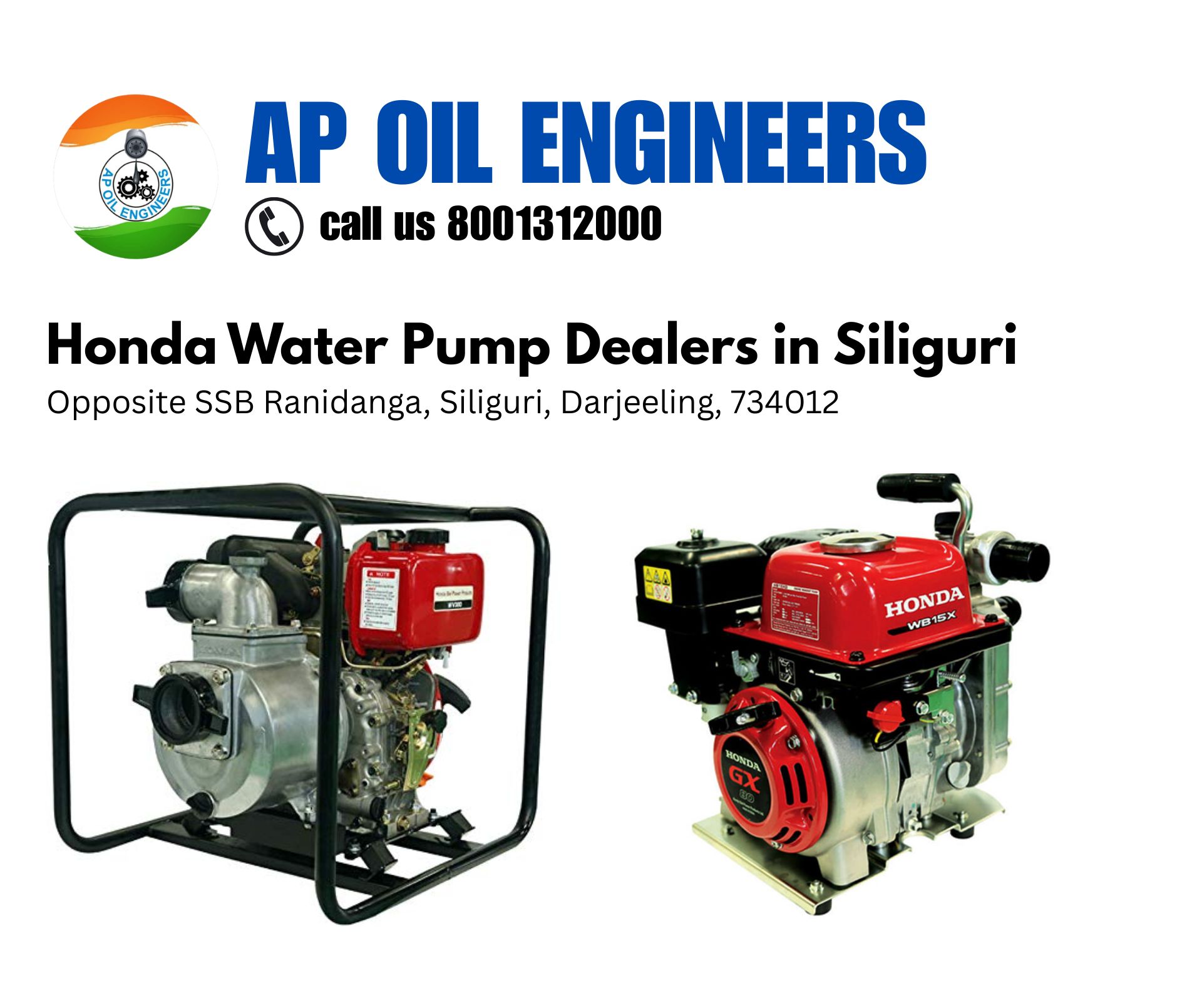 Top Honda Water Pump Dealers in Siliguri - AP Oil Engineers
