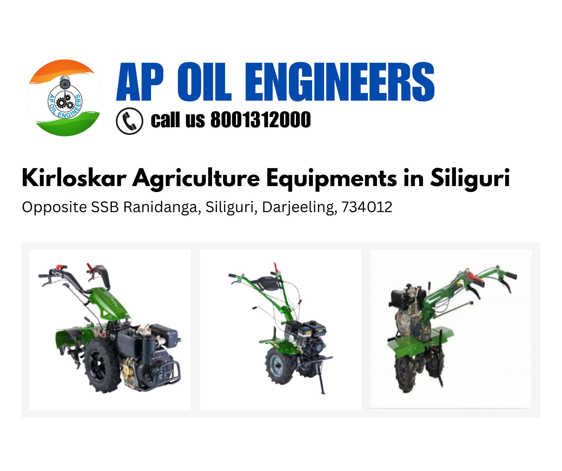 Best Kirloskar Agriculture Equipments in Siliguri | AP Oil Engineers | Kirloskar Pumps Genuine Parts