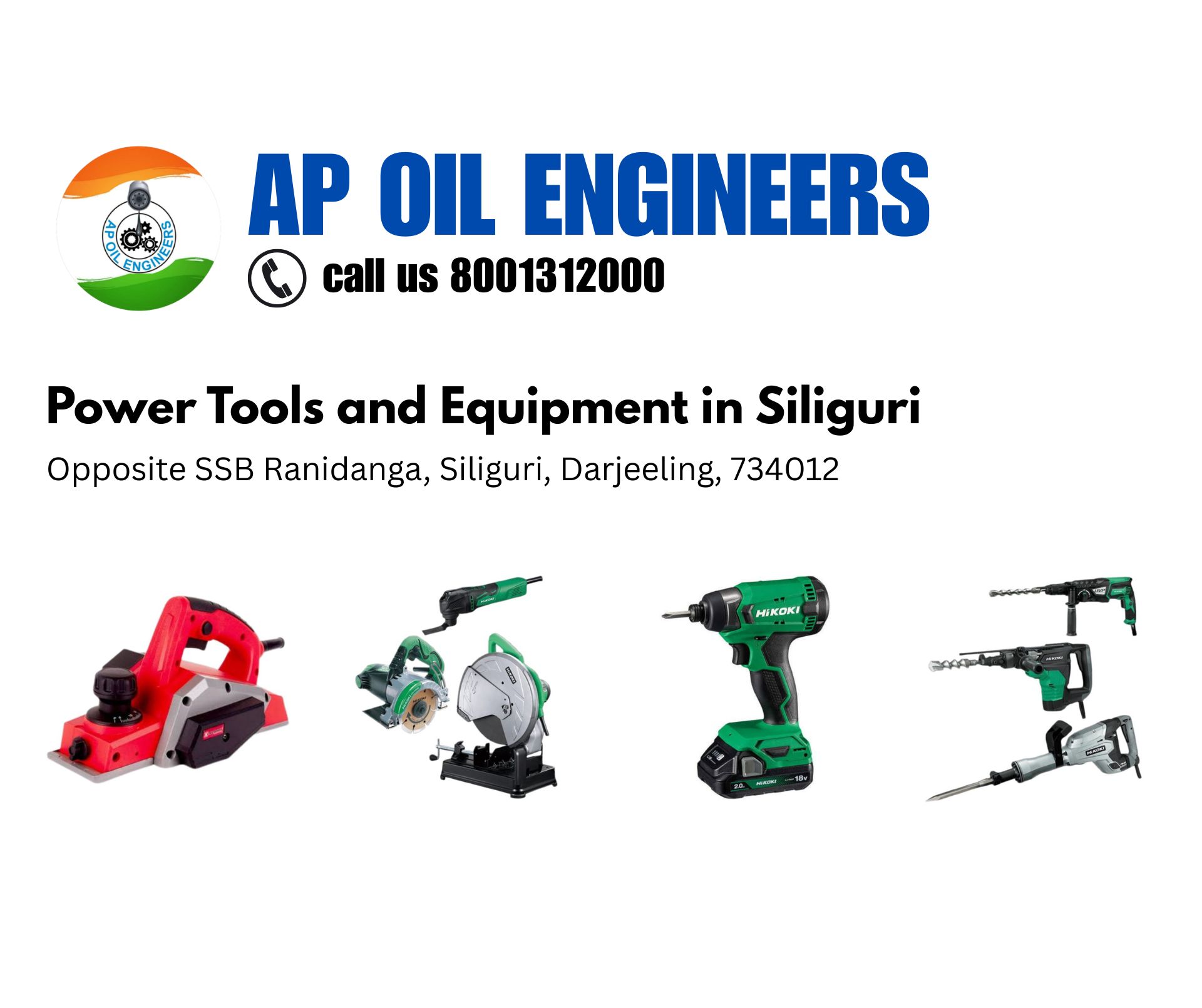 Top Power Tools and Equipment Dealers in Siliguri - AP Oil Engineers